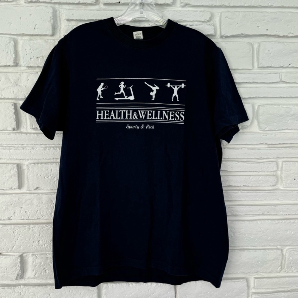 Sporty & Rich navy tee